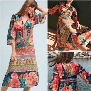 Farm Rio Anthropologie Rio De Janeiro Rosario Midi Dress $198